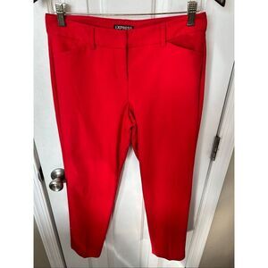 Express red editors pants skinny size 2R stylish work attire work pants dress pa